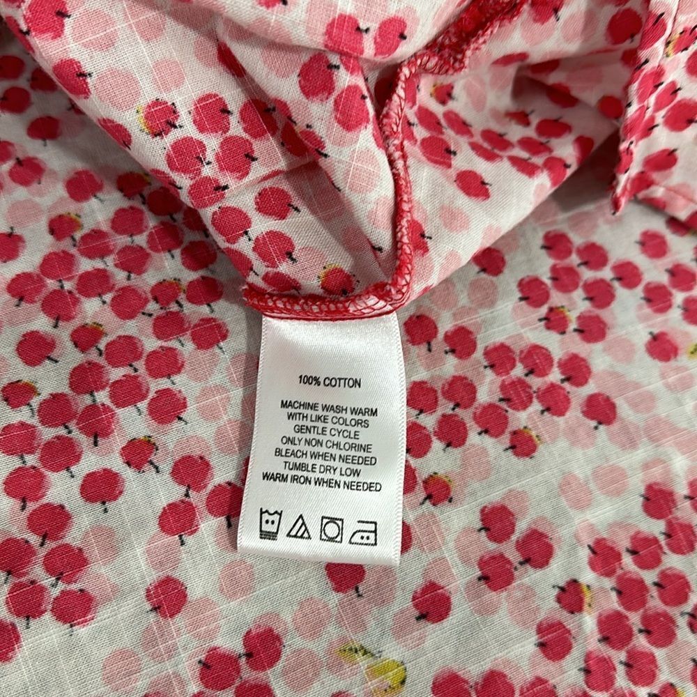 Foxcroft Zoey Wrinke Free Apples to Apples Button Down Shirt Size 10 - Picture 12 of 13